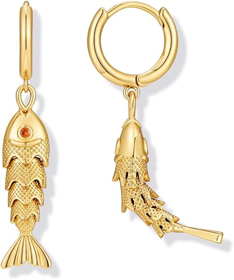 Boho Fish Shell Starfish Dangle Earrings For Women Statement Long Seashell Pearl Drop Earrings Summer Beach Jewelry