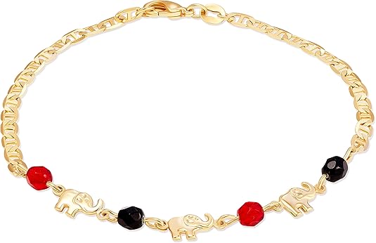 18K Gold Plated Elephant Anklet For Women - Made In Brazil