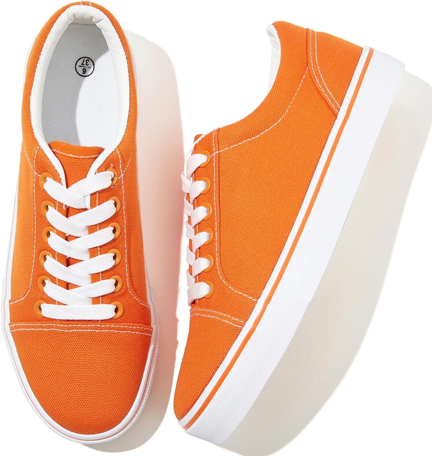 Canvas Shoes for Women White Canvas Sneakers Womens Casual Shoes Low Top Black Sneakers Comfortable Tennis Shoes