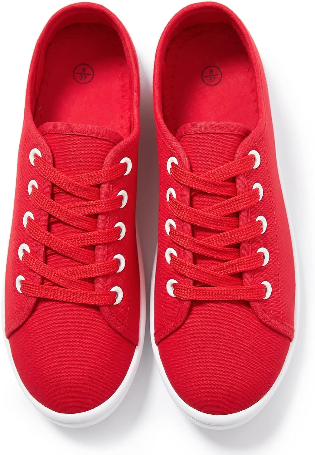 Women's Canvas Slip on Sneakers Casual Slip on Walking Shoes Womens Tennis Shoes Flat Dress Shoes Non Slip Work Shoes