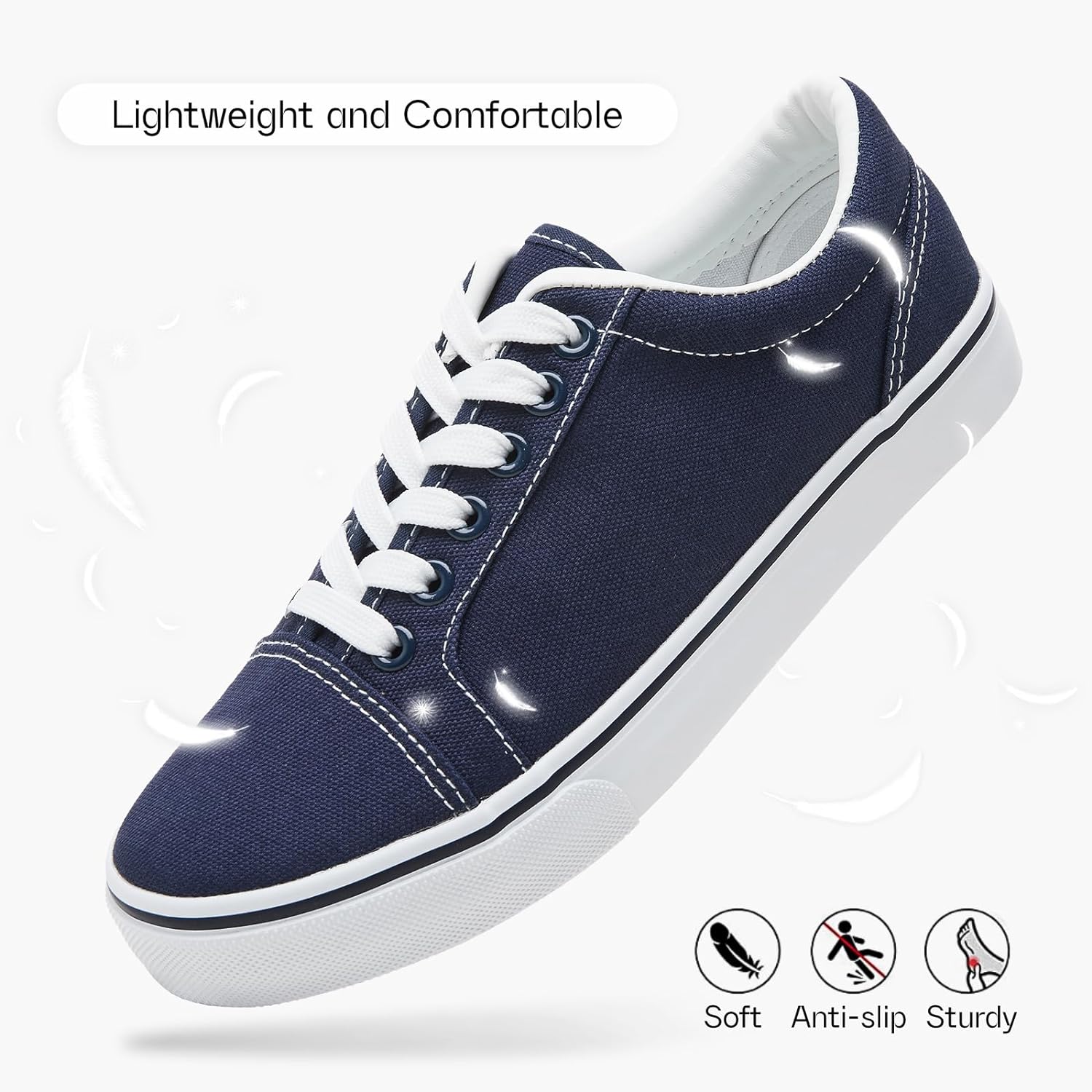 Canvas Shoes for Women White Canvas Sneakers Womens Casual Shoes Low Top Black Sneakers Comfortable Tennis Shoes