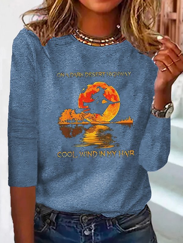 Halloween Crew Neck Casual T-Shirt