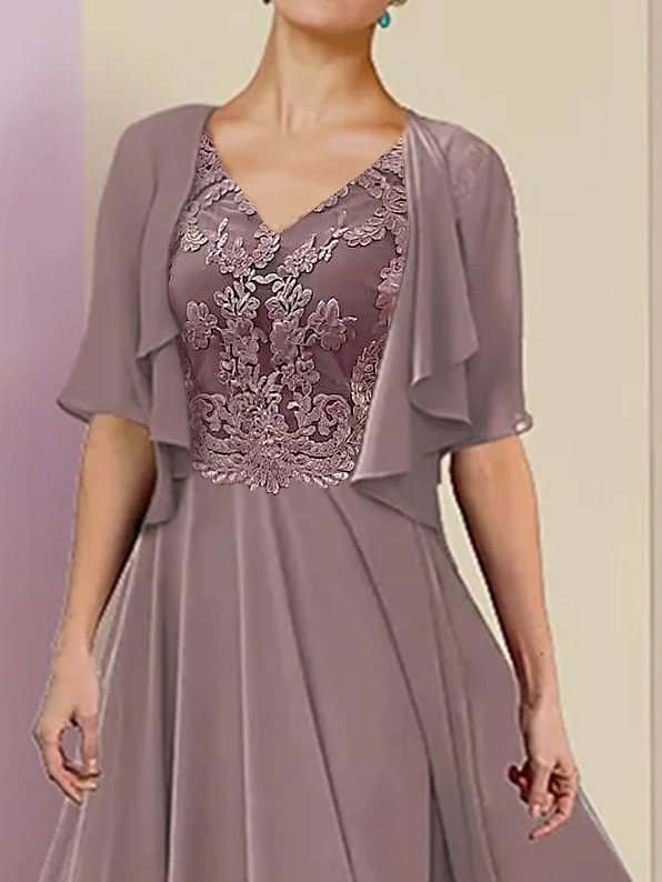 Lace Plain Regular Fit Elegant Two-Piece Set