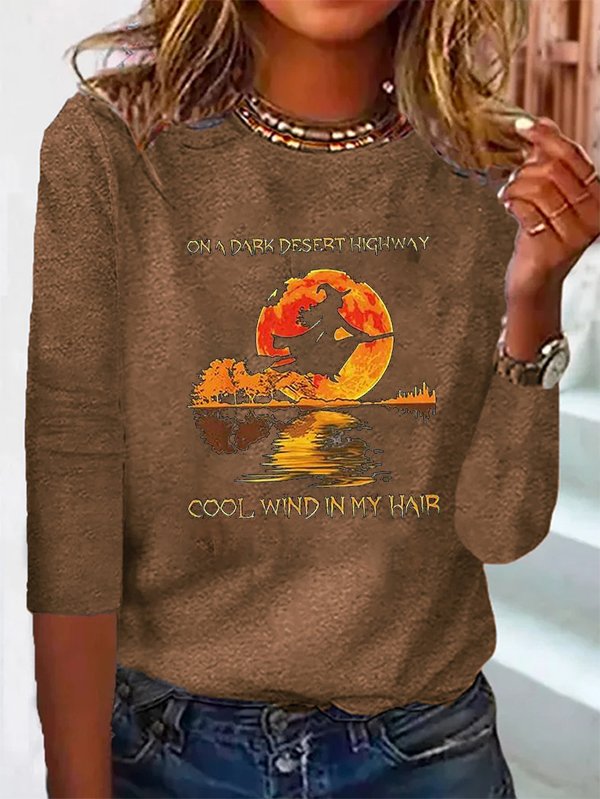 Halloween Crew Neck Casual T-Shirt