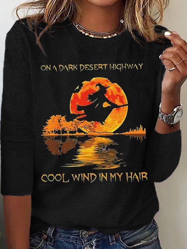 Halloween Crew Neck Casual T-Shirt