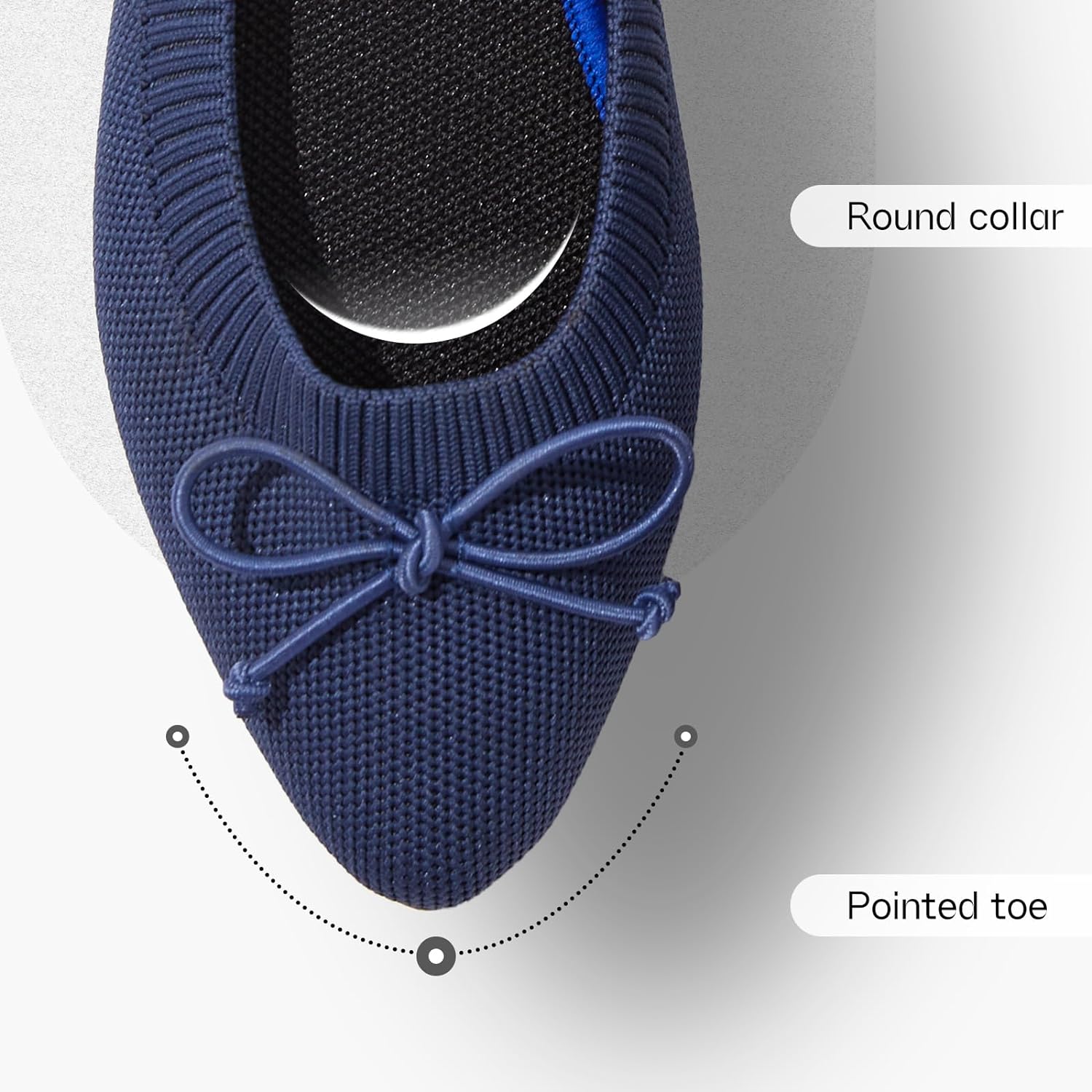 Women's Flats Black Flats Shoes Pointed Toe Ballet Flats Comfortable Bow Girls Flats Dressy