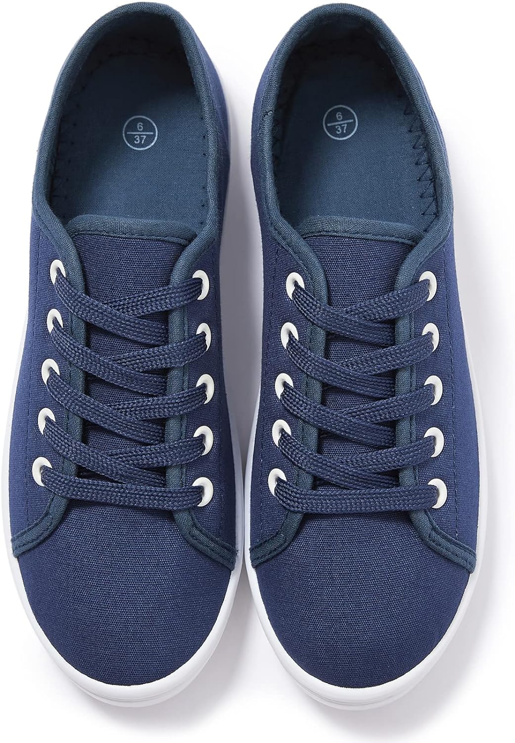 Women's Canvas Slip on Sneakers Casual Slip on Walking Shoes Womens Tennis Shoes Flat Dress Shoes Non Slip Work Shoes