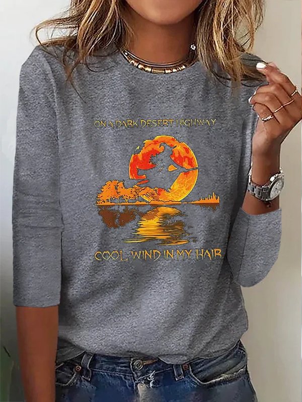 Halloween Crew Neck Casual T-Shirt