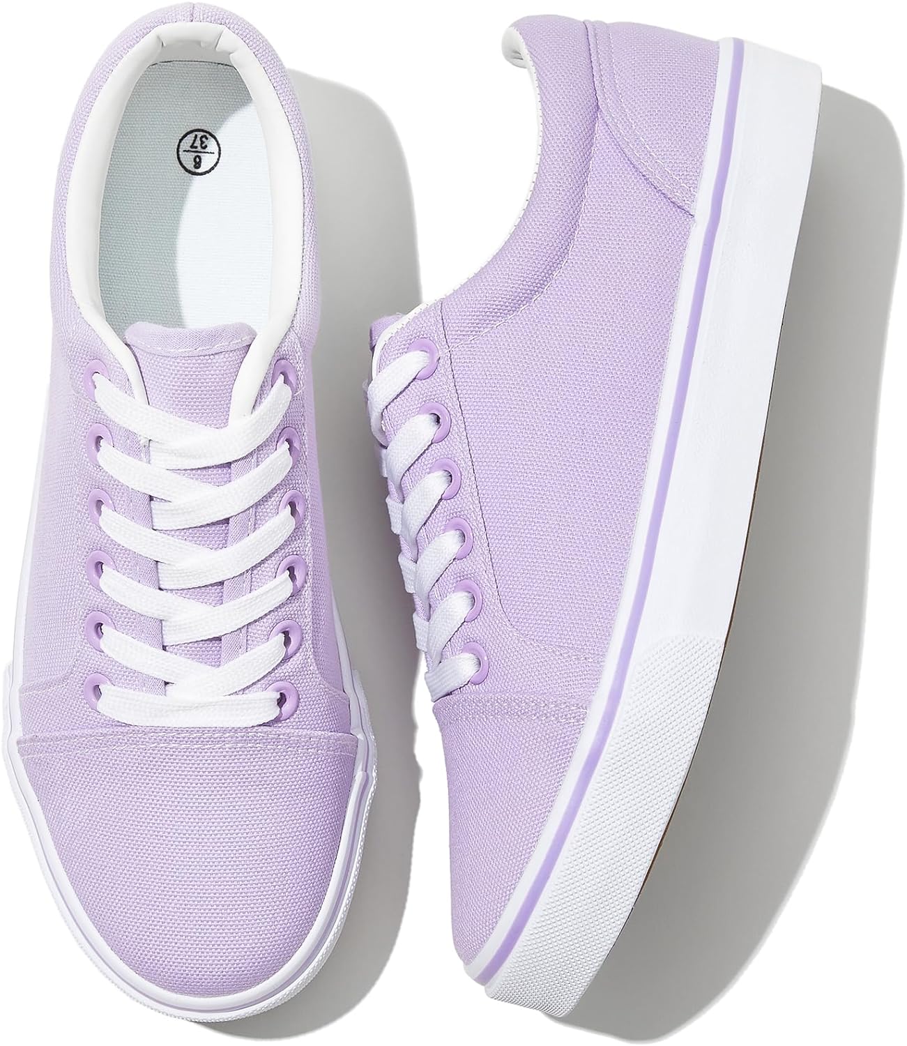 Canvas Shoes for Women White Canvas Sneakers Womens Casual Shoes Low Top Black Sneakers Comfortable Tennis Shoes