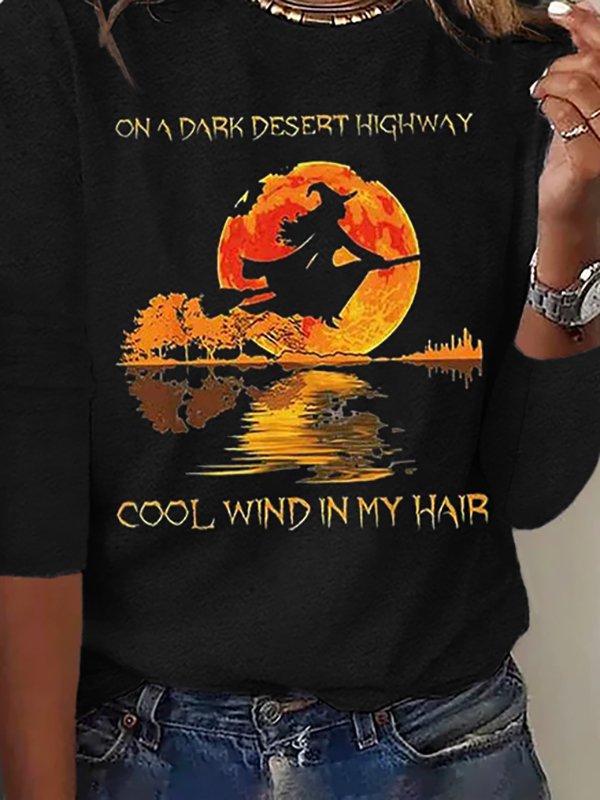 Halloween Crew Neck Casual T-Shirt