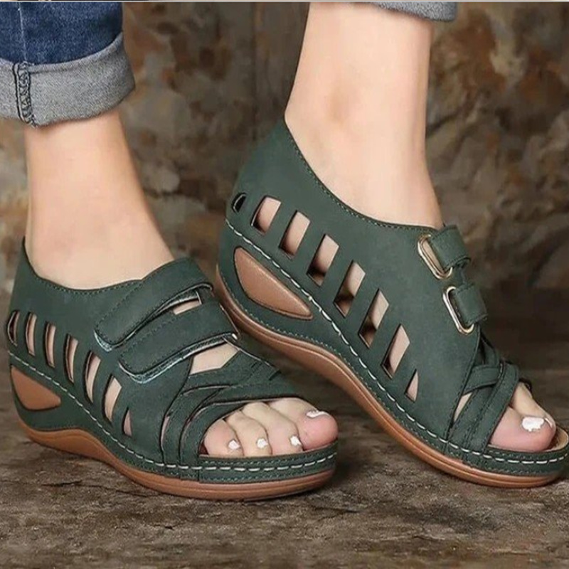 Hollow Velcro Sandals