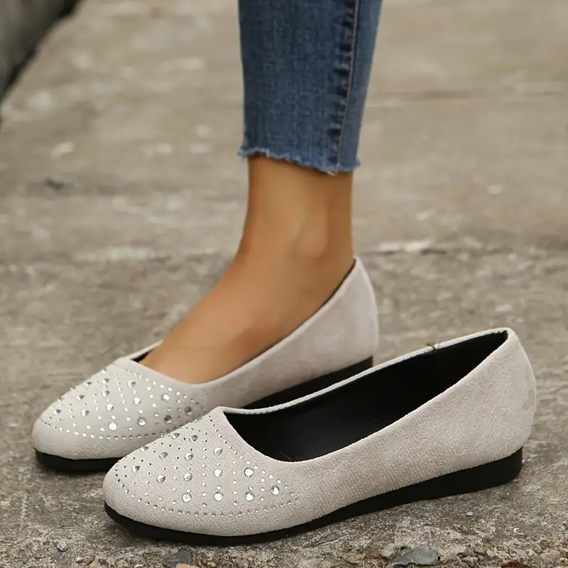 🔥Last Day 49% OFF -Women's Rhinestone Flat Shoes