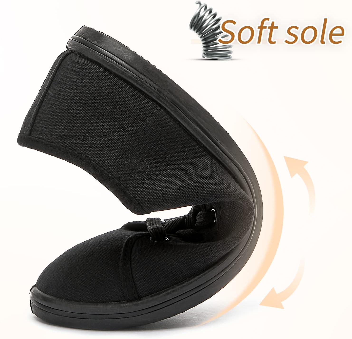 Women's Canvas Slip on Sneakers Casual Slip on Walking Shoes Womens Tennis Shoes Flat Dress Shoes Non Slip Work Shoes