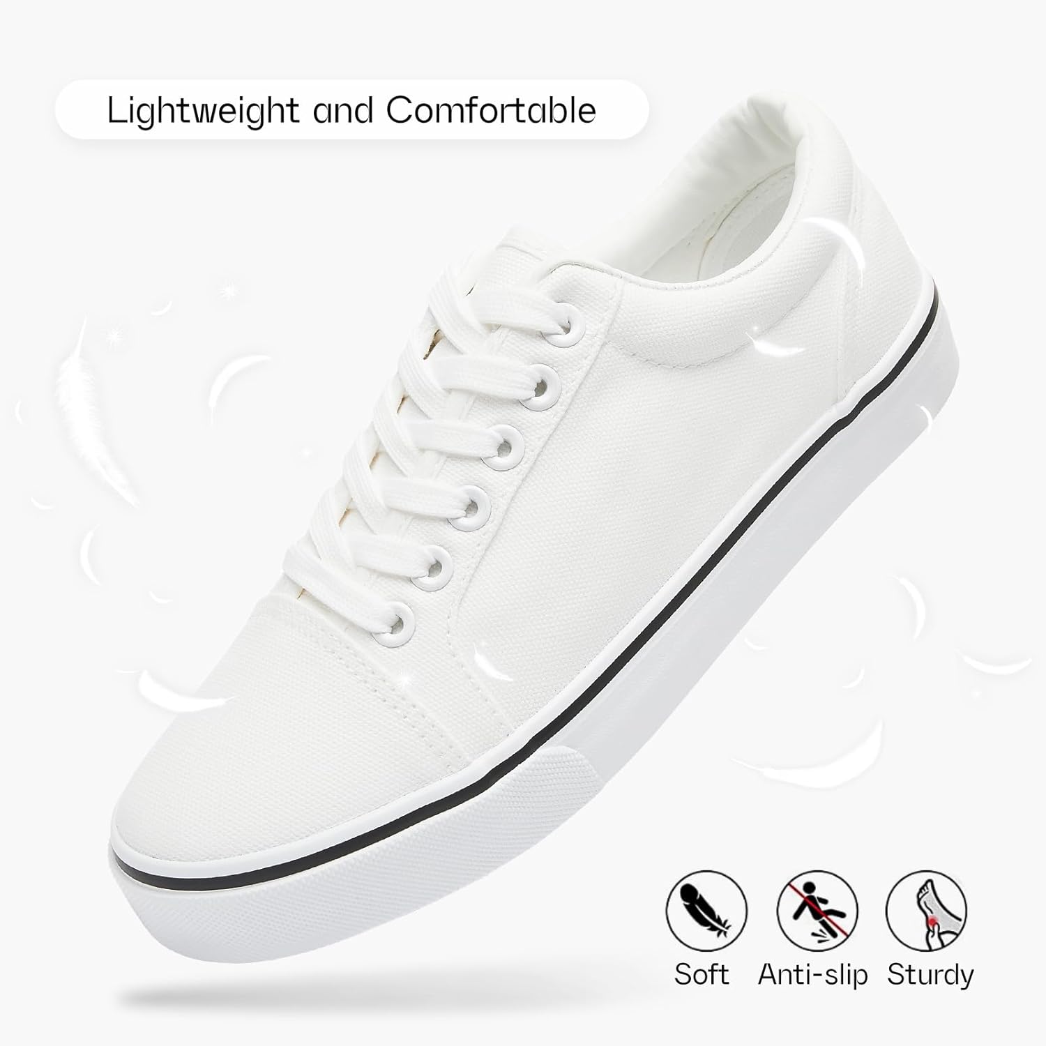 Canvas Shoes for Women White Canvas Sneakers Womens Casual Shoes Low Top Black Sneakers Comfortable Tennis Shoes