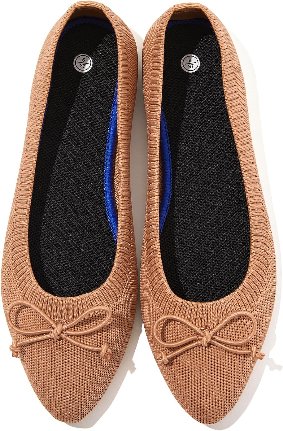 Women's Flats Black Flats Shoes Pointed Toe Ballet Flats Comfortable Bow Girls Flats Dressy