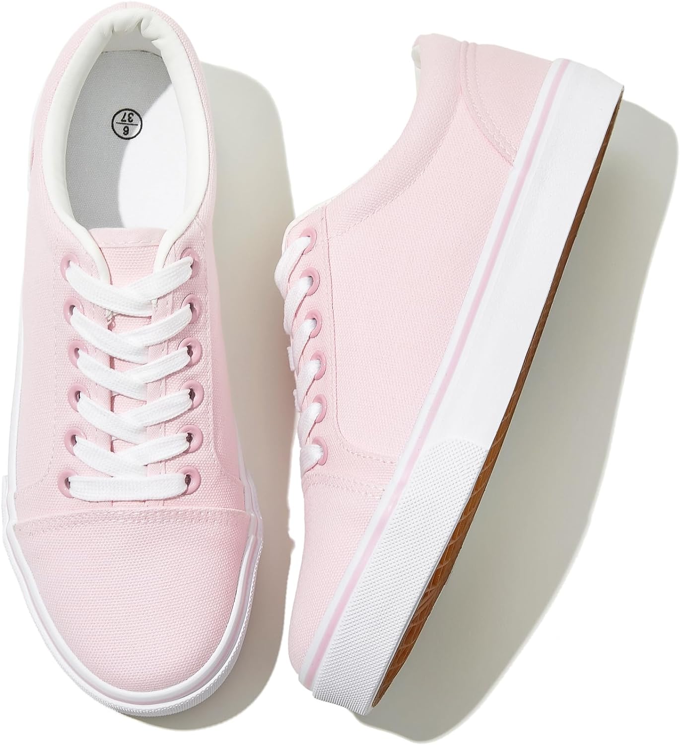 Canvas Shoes for Women White Canvas Sneakers Womens Casual Shoes Low Top Black Sneakers Comfortable Tennis Shoes