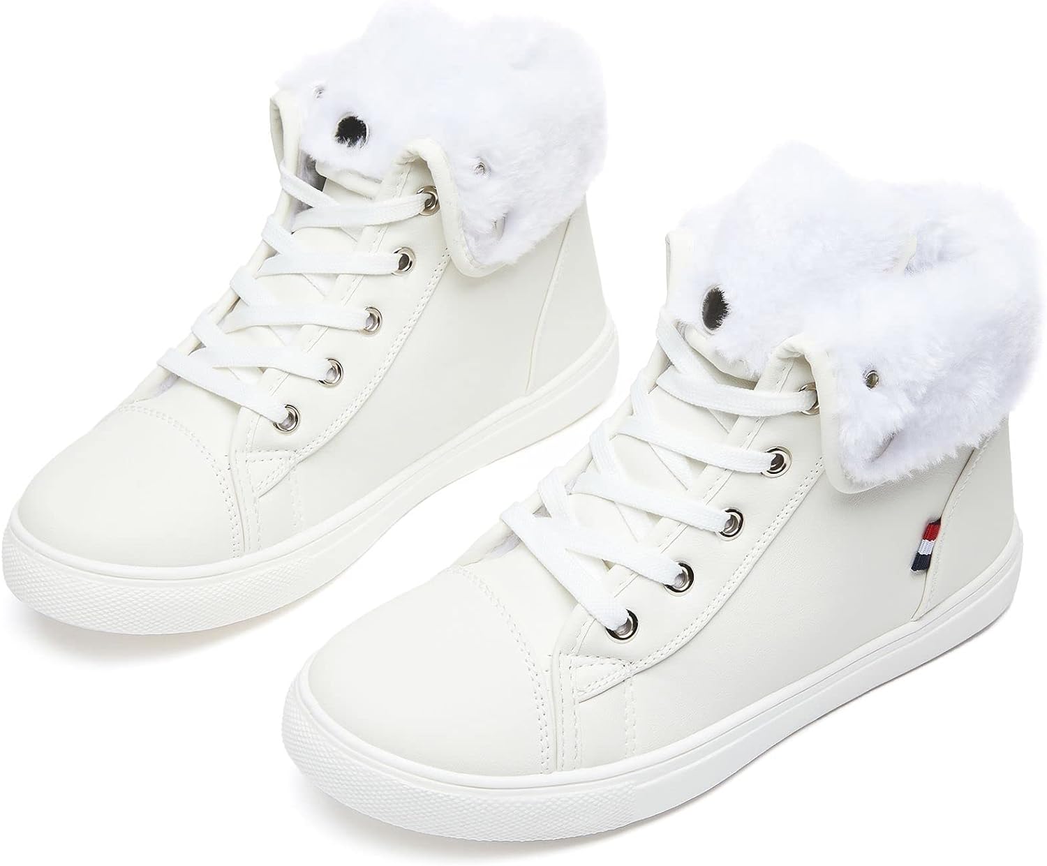 Ankle Boots For Women Lace Up Combat Boots Winter Boots Fashion Snow Boots For Girls Ankle Booties Winter Shoes