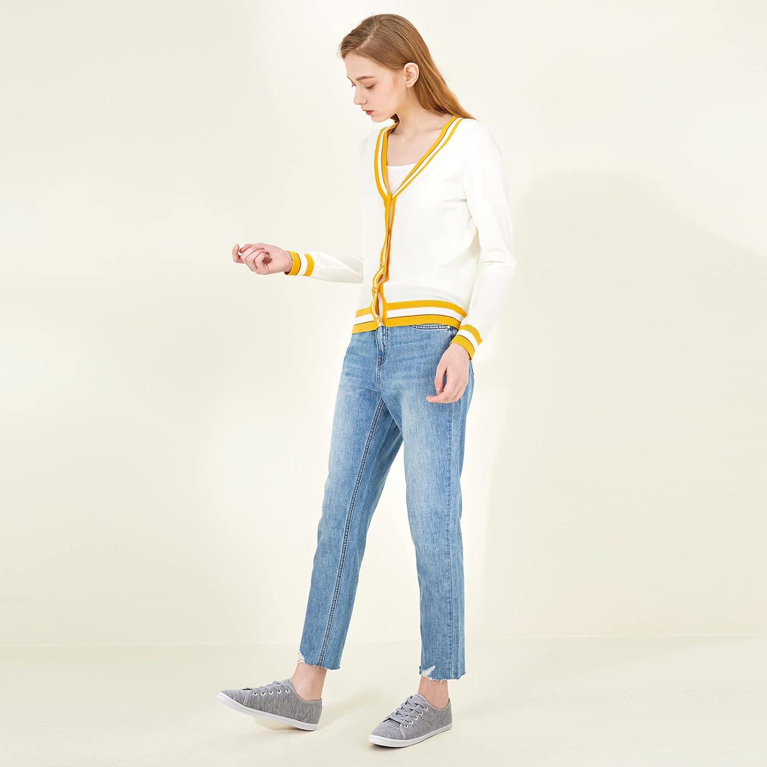 Women's Canvas Slip on Sneakers Casual Slip on Walking Shoes Womens Tennis Shoes Flat Dress Shoes Non Slip Work Shoes