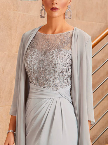 Elegant Crew Neck Plain Regular Fit Two-Piece Set